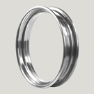 2&frac12;&quot; x 19&quot; Rolled Edge Carbon Steel Rim 